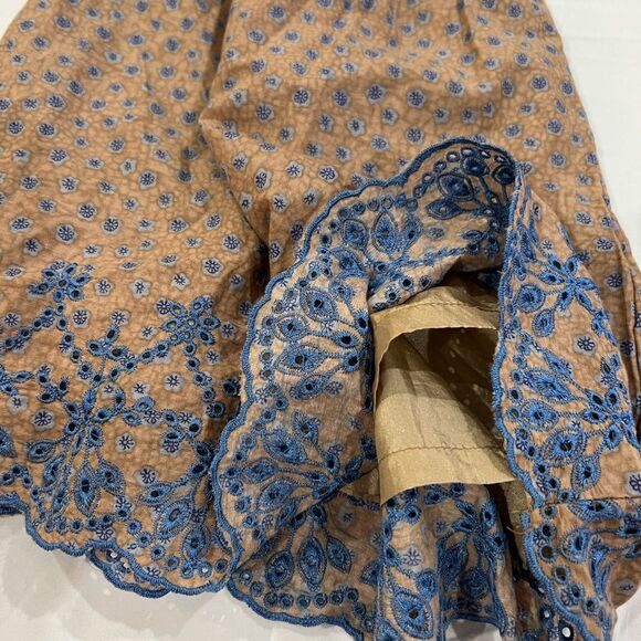 TCEC 100% cotton eyelet scalloped skirt - Picture 3 of 8